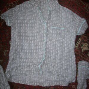 Gilligan & Omalley Small 2 pc Sleepwear Pajama Set Shirt Pants Polka Dot Lounge